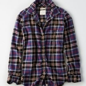 AE women's plaid flannel